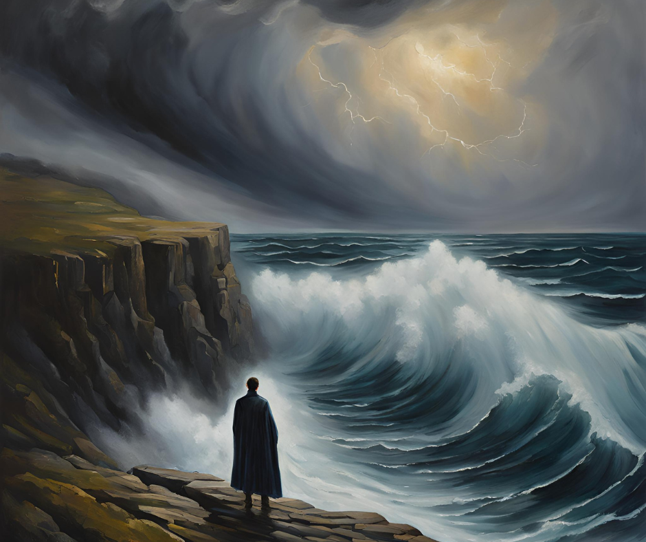 “Guided by Courage: The Beacon of Light in the Storm”