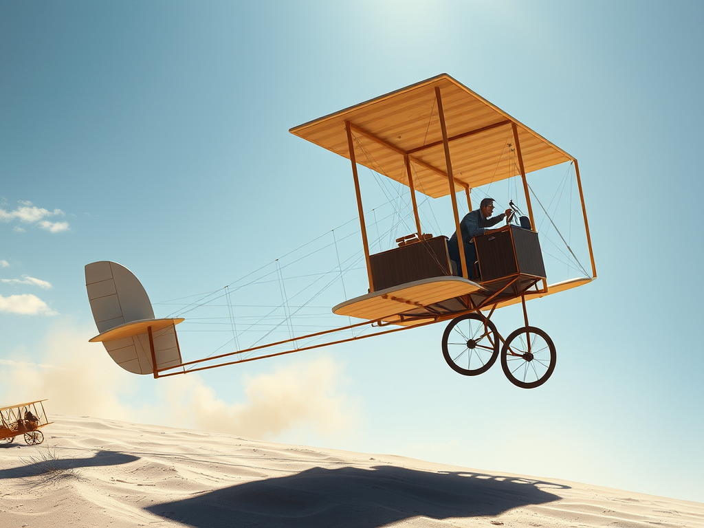 The Historic First Flight of the Wright Brothers