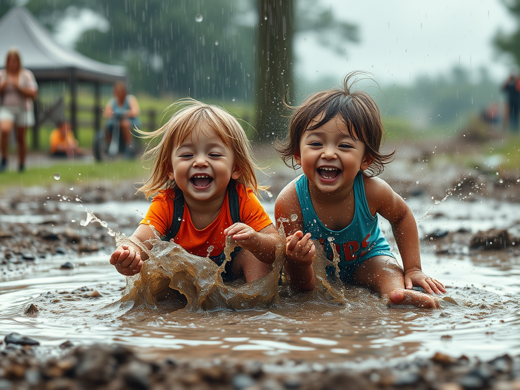 Splashing Fun: Create Muddy Memories