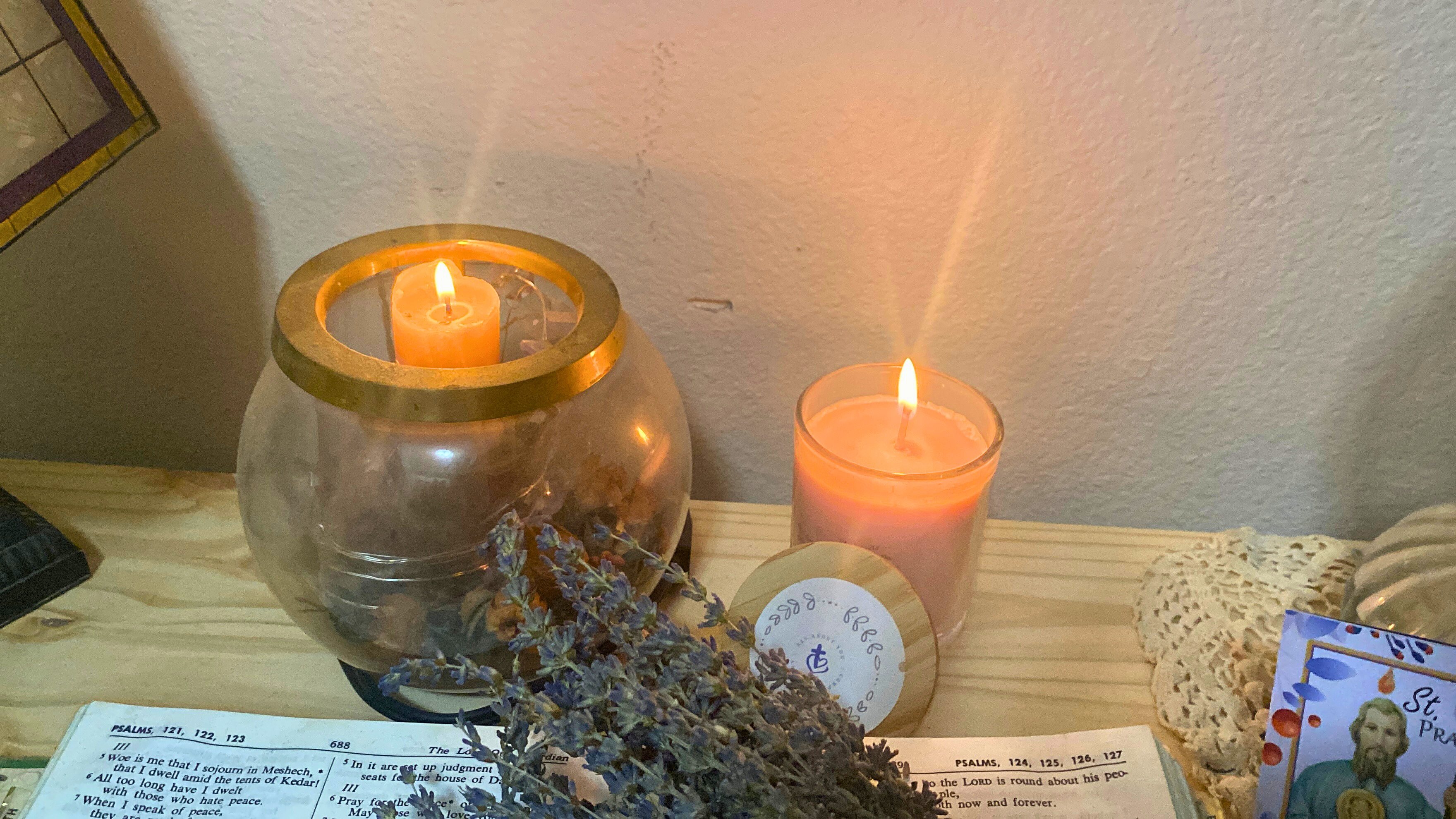 Illuminate Your Spiritual Journey with Our Sacred Heart Candle Infused with Rose and Frankincense