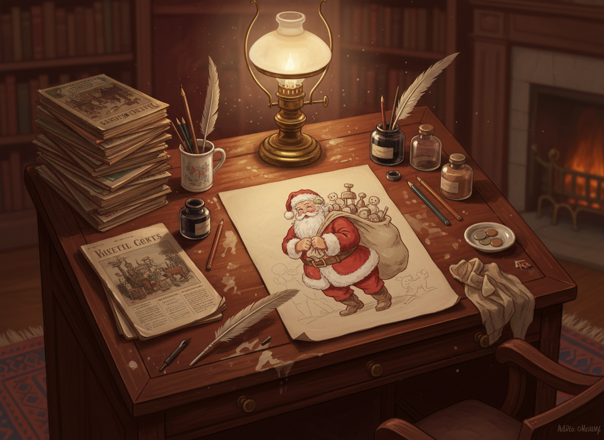 The Man Who Drew Santa Claus Into Being